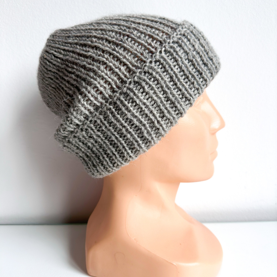 KIARA Turn-Up Beanie 100% Alpaca 302 camel