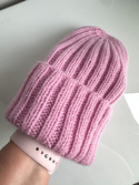 MARLA Turn-Up Cashmere Beanie 100% Cashmere 719 Vichy