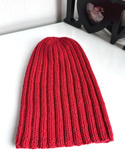 Czapka zimowa damska HELLI 100% Baby Merino 16 Czerwony