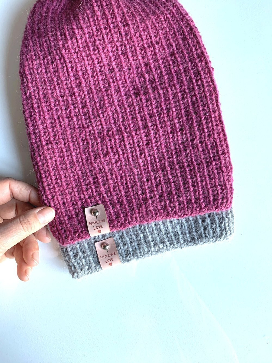 KIARA Beanie 100% Alpaca 3770 ciemna fuksja