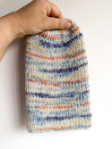 ALURA – ręcznie robiona ciepła czapka beanie merino + moher i jedwab damska 21/59 morski kapitan
