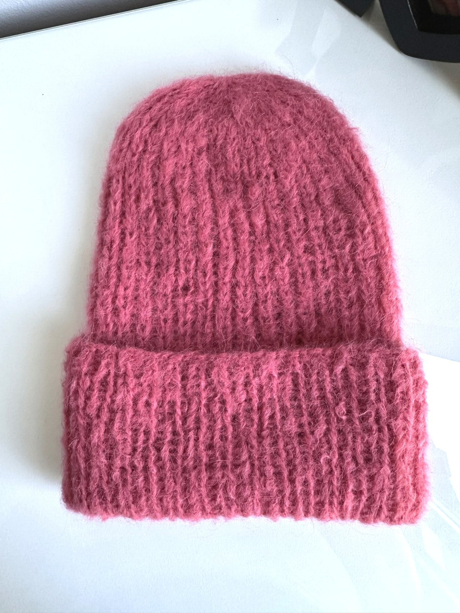 WATA CUKROWA – czapka z alpaki damska 13 różowy