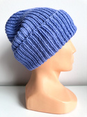 NANA – czapka merino wywijana 100% Baby Merino 25 Lawenda