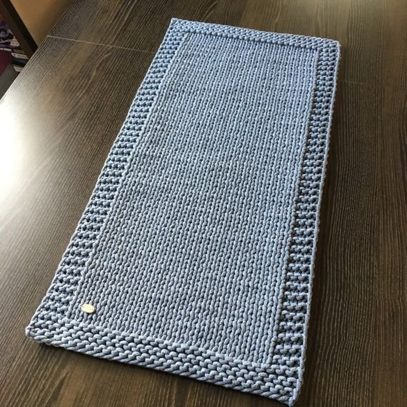 Ręcznie robiony Bieżnik ze sznurka bawełnianego, podkładka, dywanik MARIA