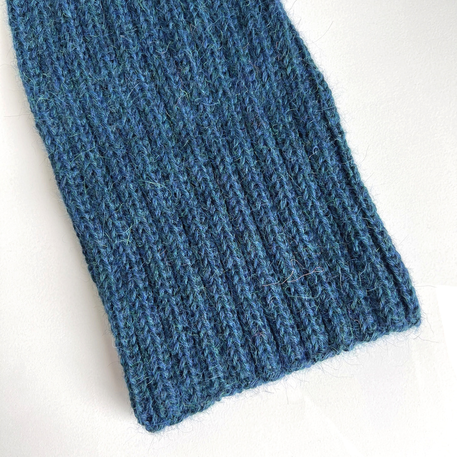 LAURIN – czapka z 100% alpaki beanie 7240 niebieski petrol