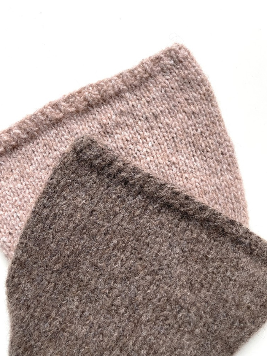 CHMURKA Beanie-Mütze aus Alpaka 05 Braun