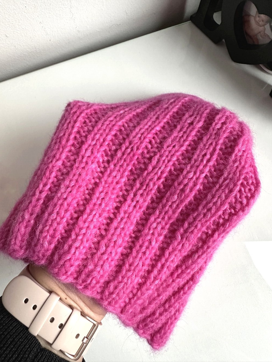 CHMURKA 2.0 Beanie-Mütze aus Alpaka 39 Magenta