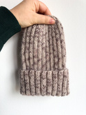 DAISY – czapka beanie handmade baby merino + moher i jedwab 114 Wanilia