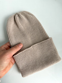 VARELLA Turn-Up Merino Beanie 100% Baby Merino 63 Sand