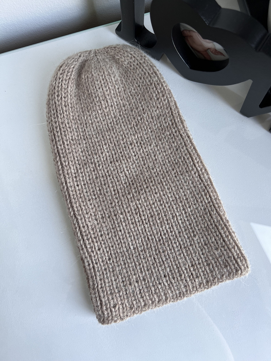 KIARA Alpaca Beanie 100% 2020 Jasny Nugat