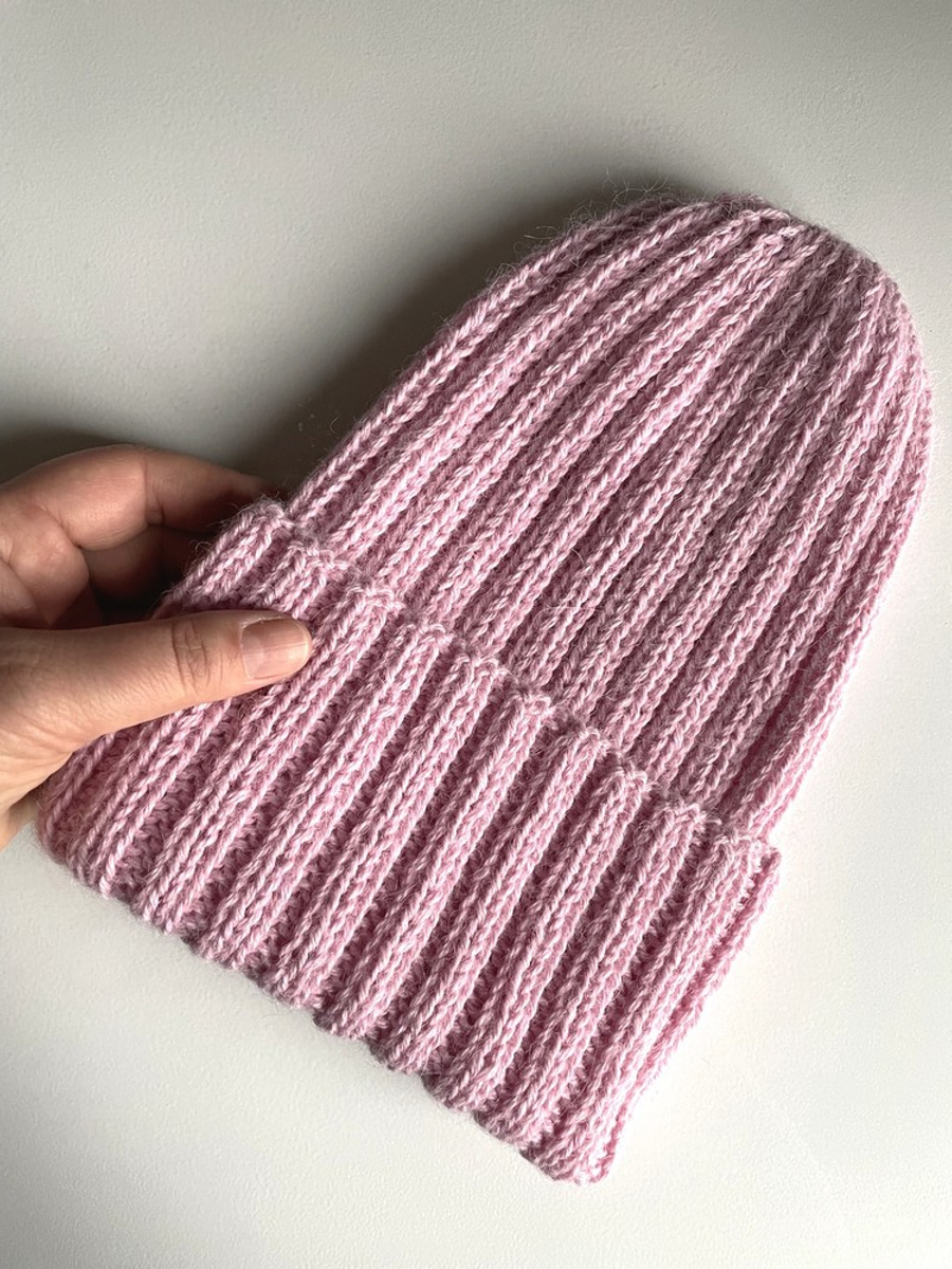 LAURIN Turn-Up Alpaca Beanie 3140 Light Pink