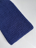 NANA – czapka beanie z wełny baby merino 13 granatowy, ręcznie robiona