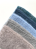AUREA – ręcznie robiona czapka beanie merino + moher i jedwab damska 24/06 Jasny Błękit
