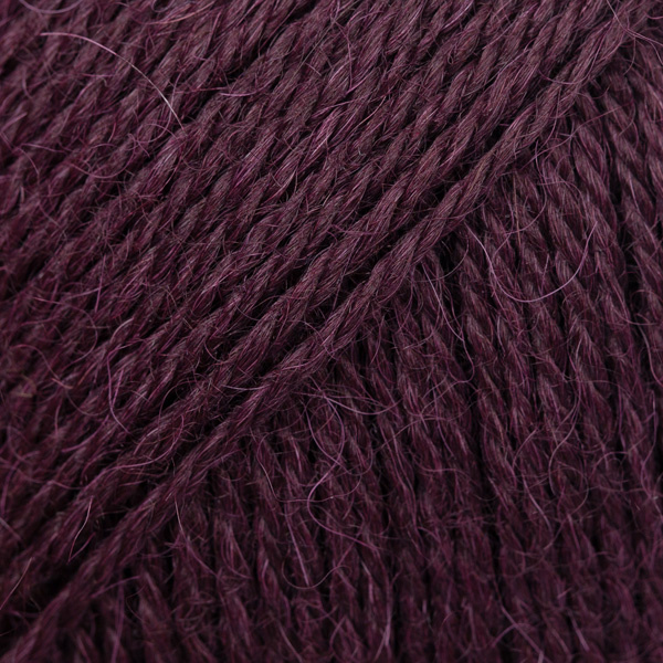 KIARA Turn-Up Beanie 100% Alpaca 9044 ciemne winogrona