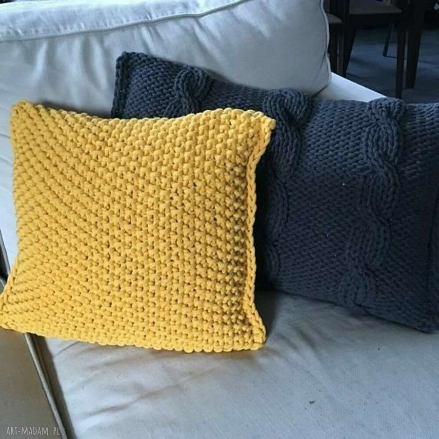 Poduszka ze sznurka bawełnianego HANIA - różne kolory