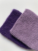 AUREA – ręcznie robiona cienka czapka beanie baby merino + moher i jedwab damska 40/05 Ametyst