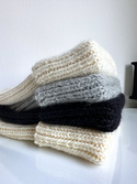 KIARA Turn-Up Beanie 100% Alpaca 100 Ecru