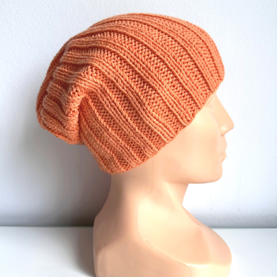 HELLI – czapka zimowa merino damska 100% Baby Merino 36 pomarańczowy