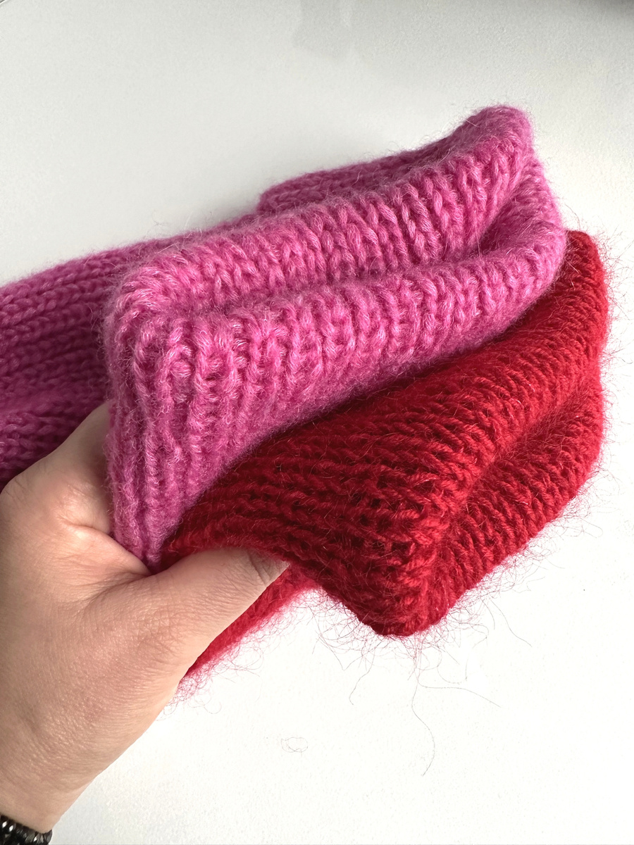 CHMURKA – czapka z alpaki damska ręcznie robiona 39 magenta