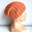 HELLI – czapka zimowa merino damska 100% Baby Merino 36 pomarańczowy