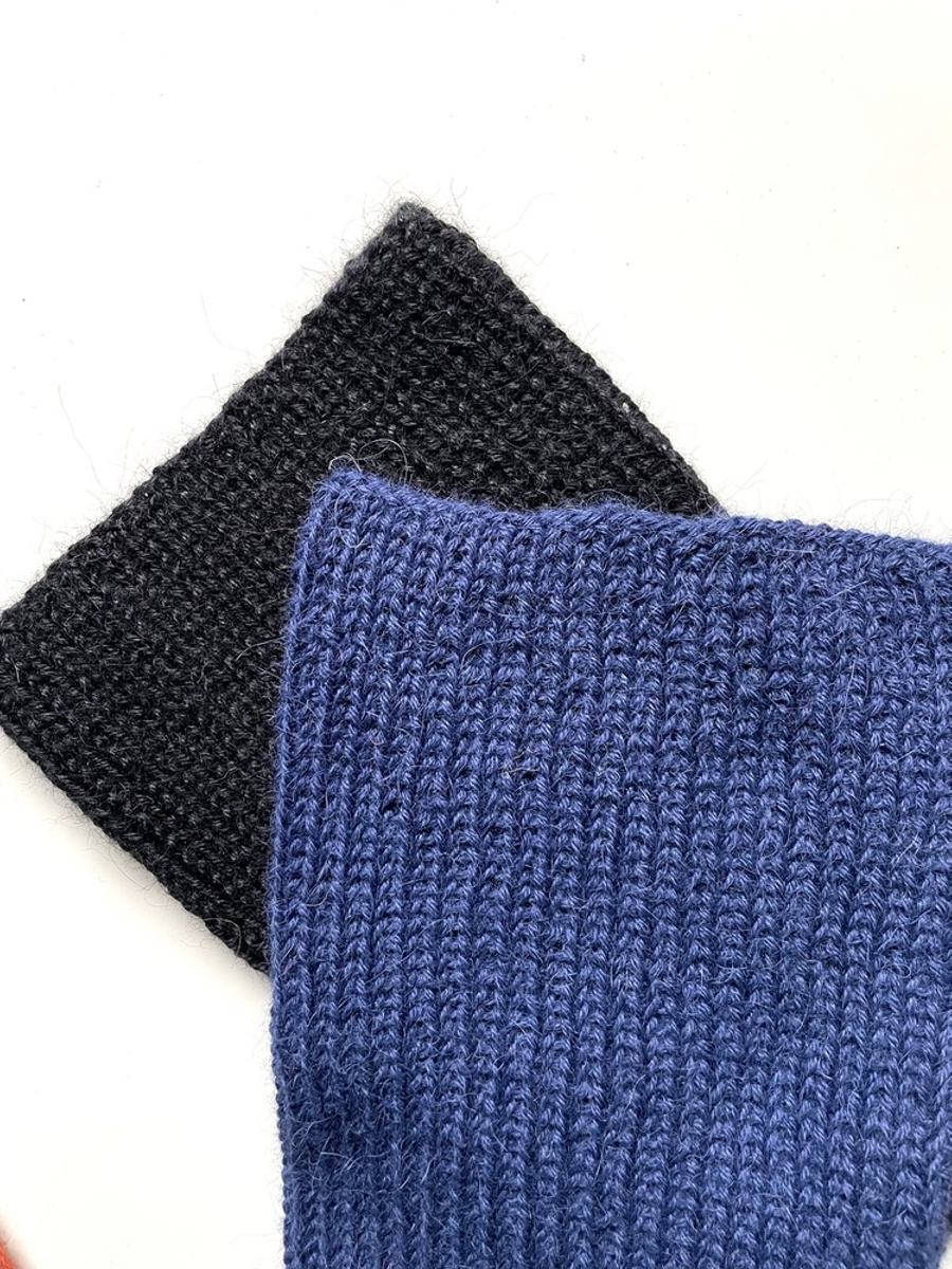 KIARA – czapka z alpaki damska 100% alpaka 5575 granatowy beanie zimowa