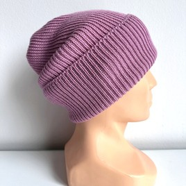 VARELLA – czapka zimowa merino beanie 100% Baby Merino 27 Stary Róż