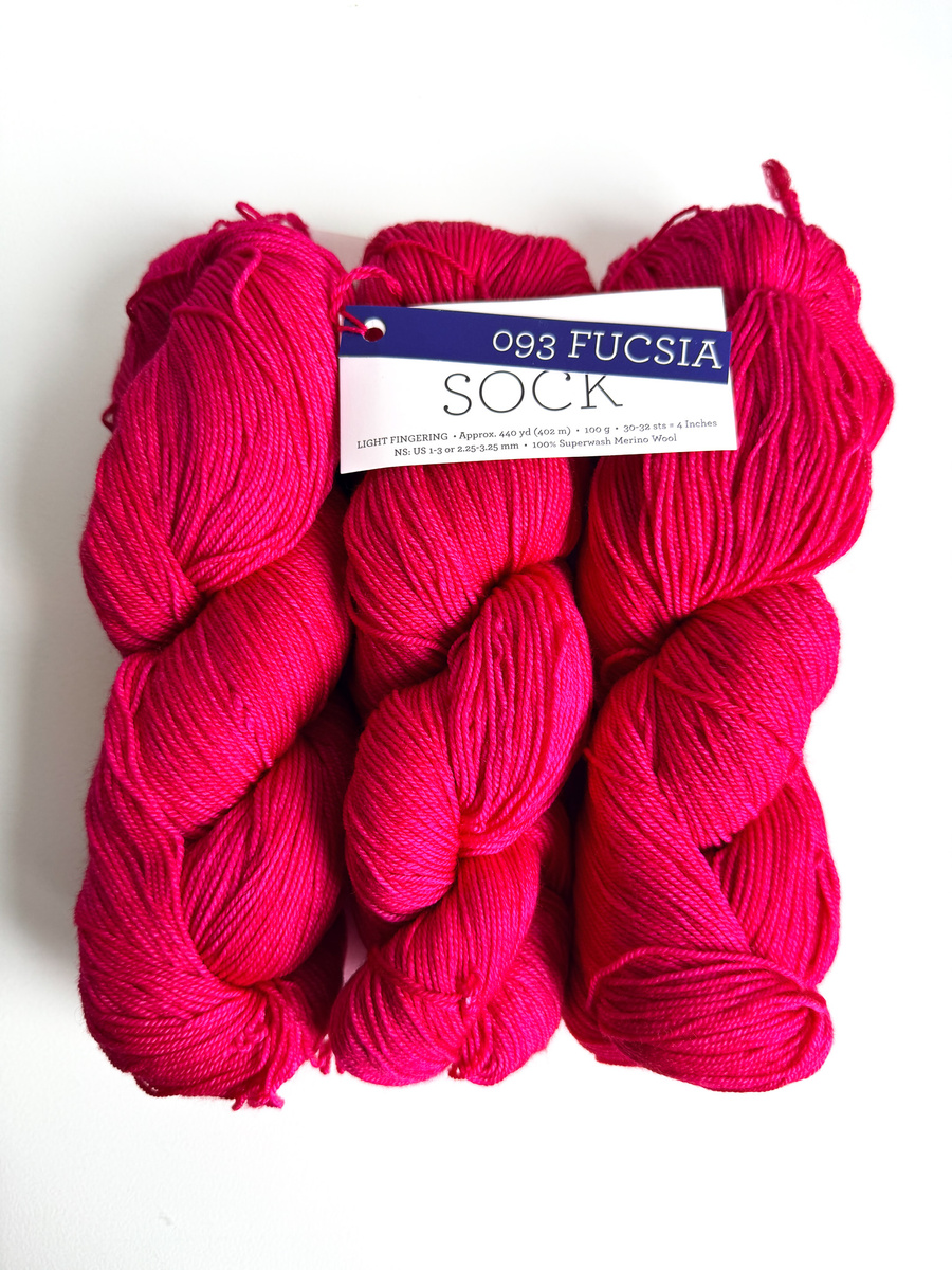 Włóczka skarpetkowa Malabrigo SOCK SW093 Fucsia
