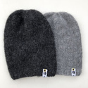 CHMURKA Handgemachte Beanie-Mütze aus Alpaka 06 Anthrazit