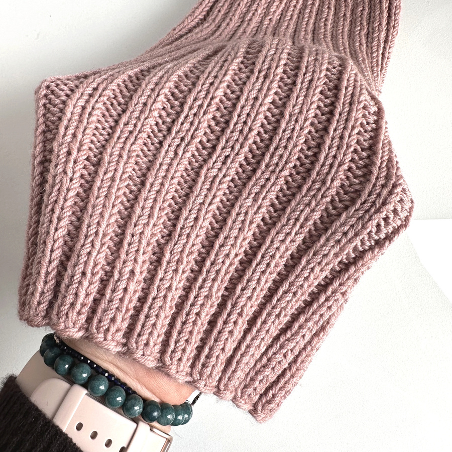 HELLI – czapka zimowa merino damska 49 Pustynna Róża