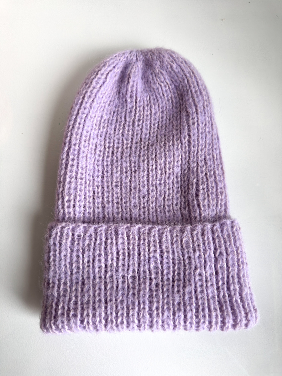MORGANA – czapka damska beanie alpaka + jedwab 4010/34 słodka orchidea