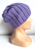 Czapka zimowa damska HELLI 100% Baby Merino 14 Fioletowy