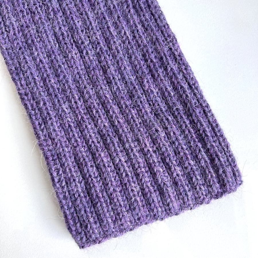 LAURIN – czapka z alpaki damska 4434 ametyst