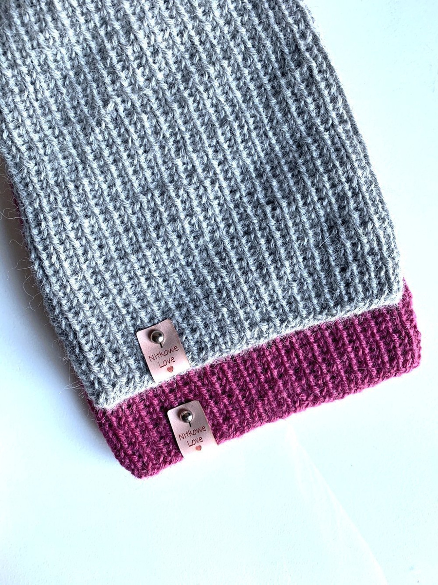 KIARA – czapka z alpaki 100% beanie 501 jasny szary damska zimowa