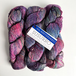 Ręcznie farbowana włóczka Malabrigo SUSURRO jedwab, len i merynos SUS005 ANIVERSARIO
