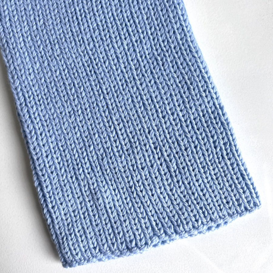 NANA – czapka beanie z wełny baby merino 11 Błękitny Stalowy