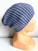 NANA – czapka beanie z wełny baby merino 37 Jasna Lawenda