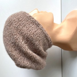 CHMURKA Handmade Alpaca Beanie 34 Różowy Marmur