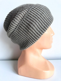 VARELLA – czapka zimowa merino beanie 100% Baby Merino 57 szaro‑brązowy