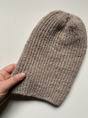 KIARA Alpaca Beanie 100% 2020 Jasny Nugat