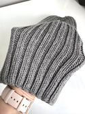 HELLI – czapka zimowa merino damska 100% Baby Merino 19 Szary