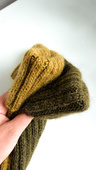MARGARET Handmade Beanie Alpaca Mohair and Silk 7233 Olive