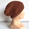 KIARA Alpaca Beanie 100% Alpaca 9025 Orzechowy