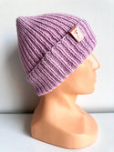 NANA Turn-Up Beanie Baby Merino Wool 26 Jasny Stary Róż