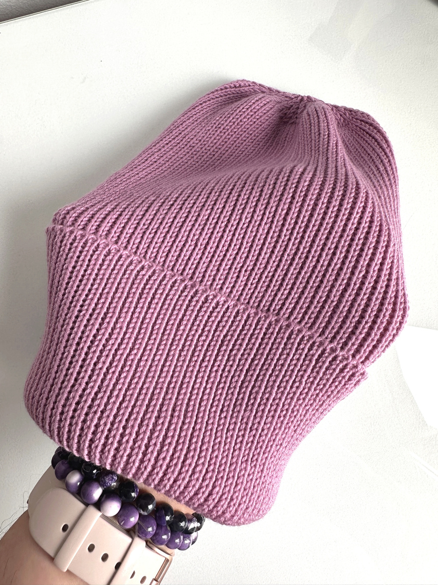 VARELLA – czapka zimowa merino beanie 100% Baby Merino 27 Stary Róż