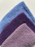 AUREA – ręcznie robiona cienka czapka beanie baby merino + moher i jedwab damska 40/05 Ametyst