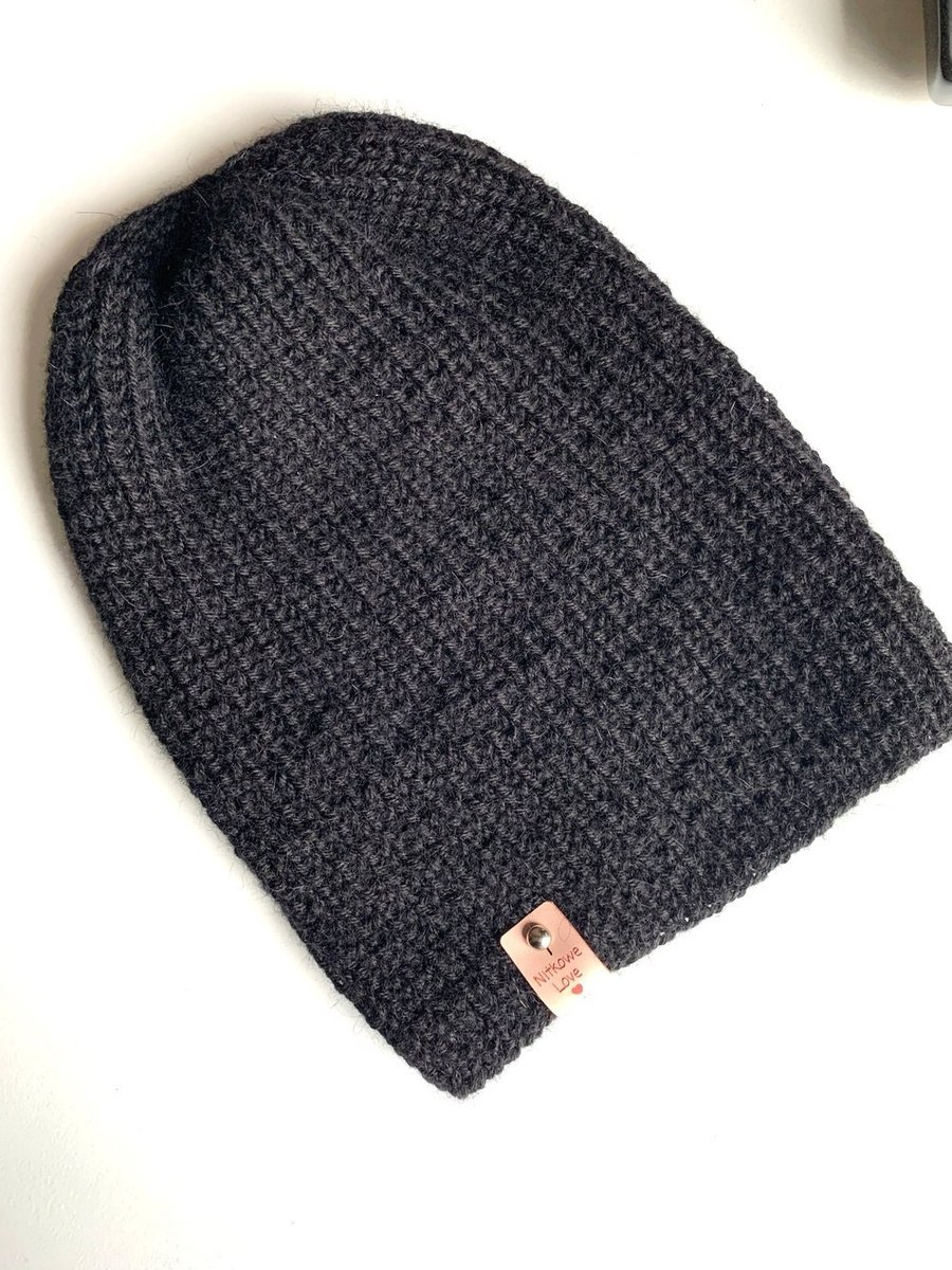 KIARA Beanie-Mütze aus Alpaka 100% Alpaka 8903 Schwarz