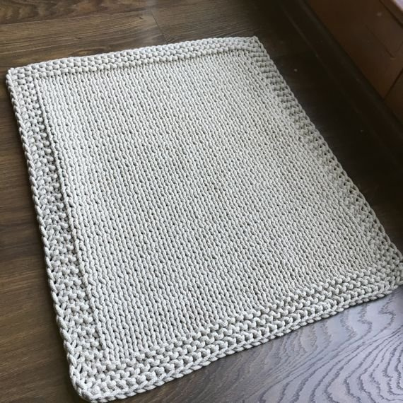 Ręcznie robiony Dywan ze sznurka bawełnianego MARIA