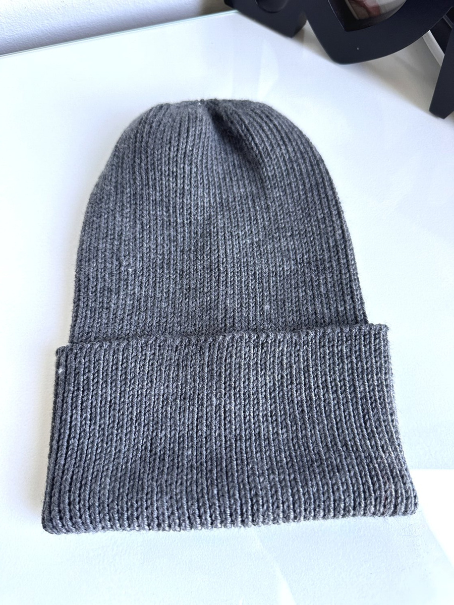 VARELLA – czapka zimowa merino beanie 20 Ciemny szary, 100% baby merino