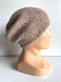 CHMURKA Handgemachte Beanie-Mütze aus Alpaka 34 Różowy Marmur