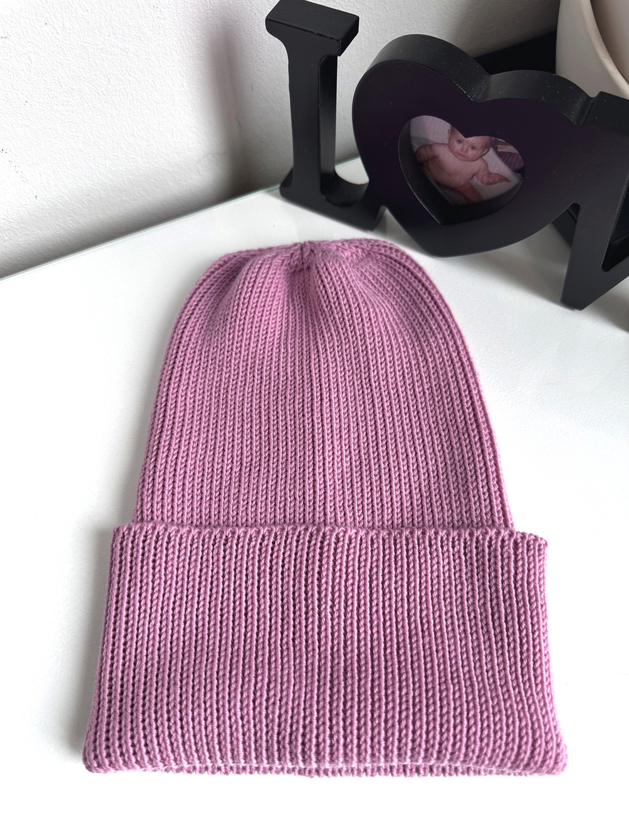 VARELLA – czapka zimowa merino beanie 100% Baby Merino 27 Stary Róż